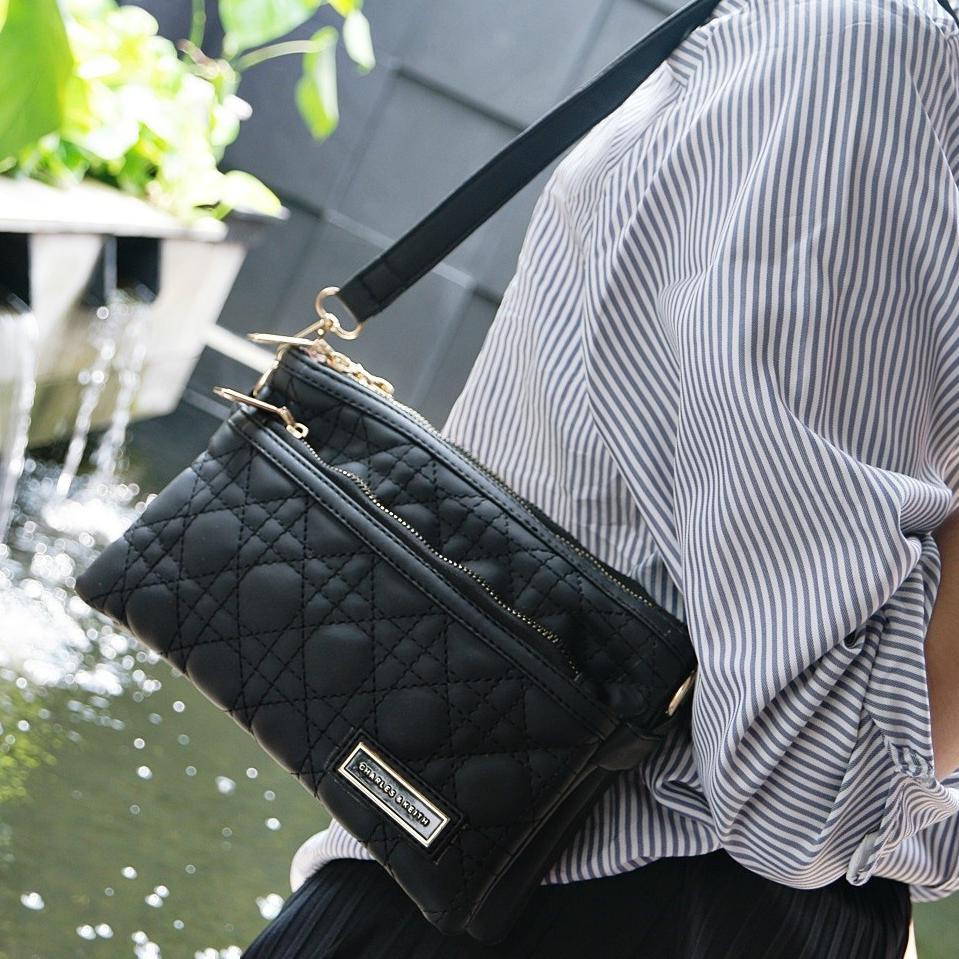 Tas Selempang ck 4 ruang bordir NILON SUPER 6295 O4I3