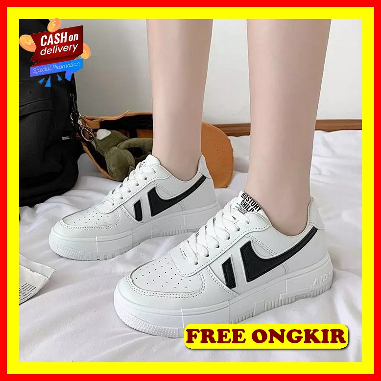 Sepatu Sneakers Wanita Shoes S880 Sepatu Sneaker Cewek Import Ala Korea Elegant Model Casual Santai 