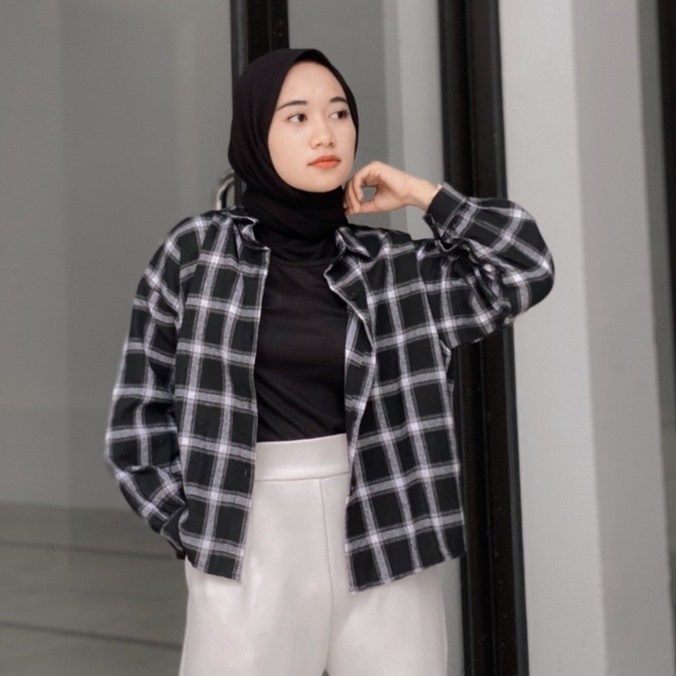 ayuma tartan viral flanel