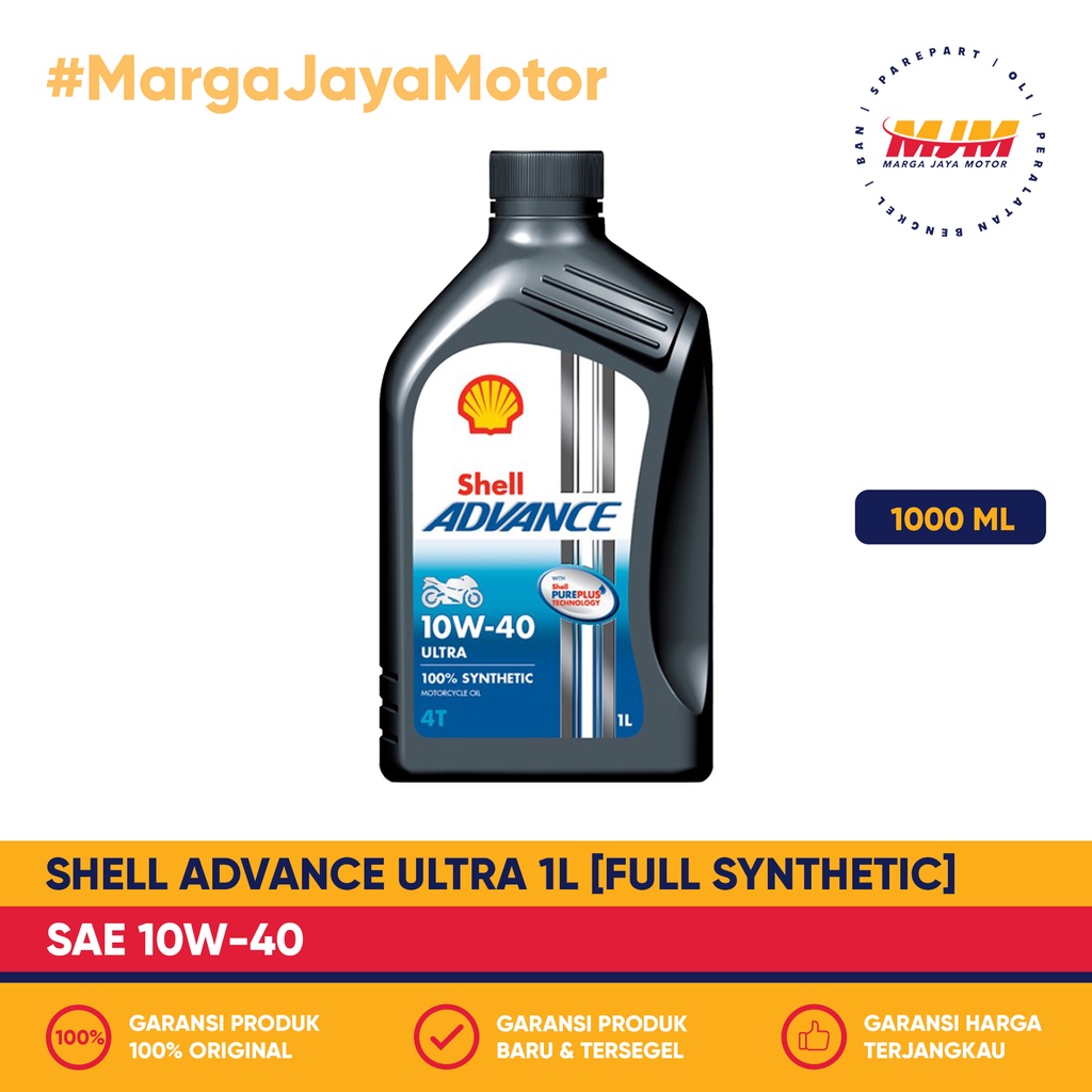 Shell Advance Ultra 4T 10W/40 1000ml Shell Oil 1L