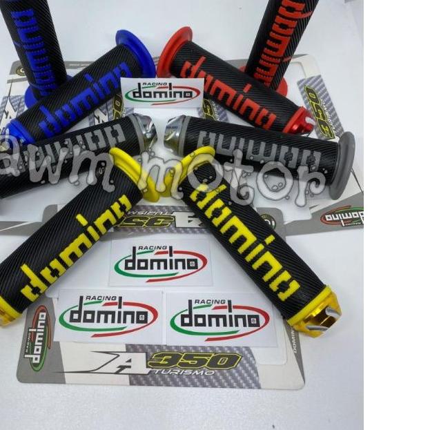 ➱ Handgrip Handfat Domino original+Jalu Stang Full CNC Universal Nmax beat mio vixion lexi pcx vario