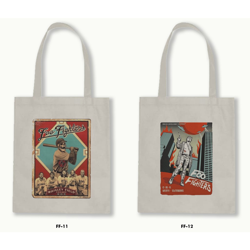 TOTE BAG BLACU-FOO FIGHTERS.02