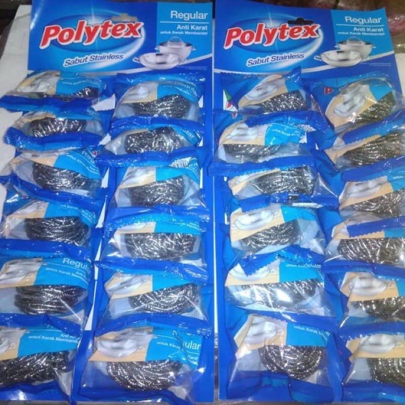 Polytex Sabut Steinless Reguler Anti karat - 1pcs