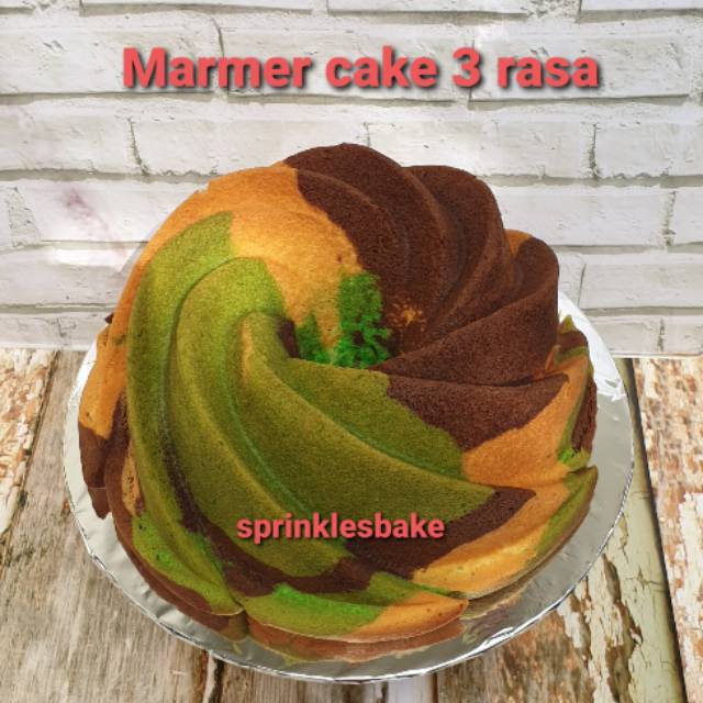 

Marmer cake 3 rasa ( wysman)