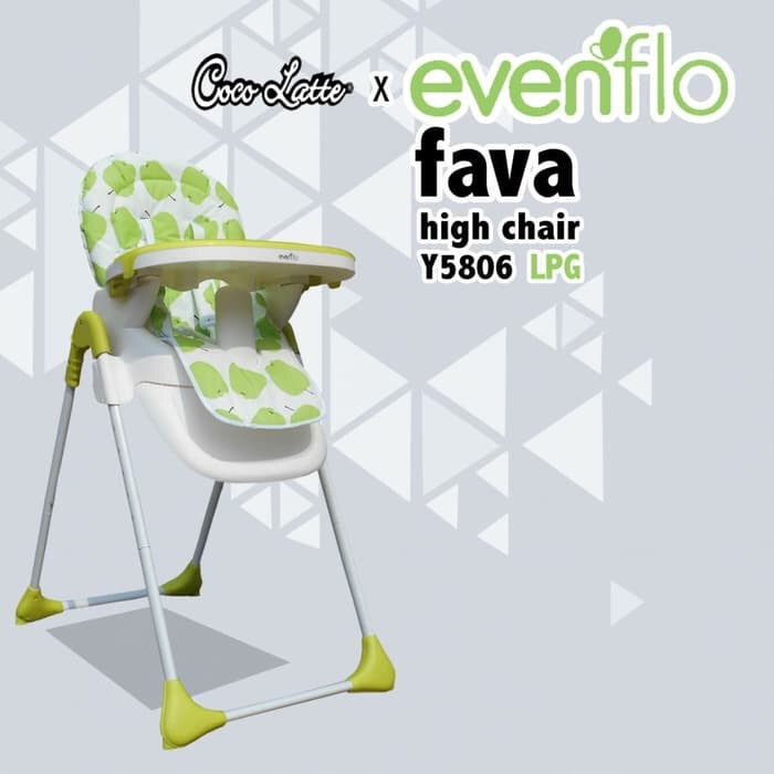 Kursi Makan Anak Cocolatte Evenflo Fava 5806 High Chair 