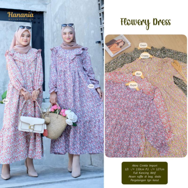 flowery dress hanania