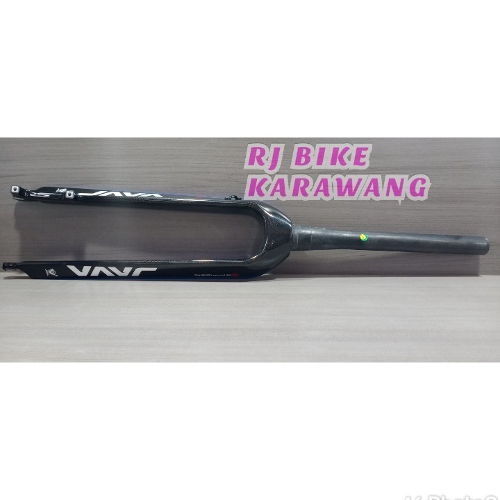 Fork Rigid JAVA Full Carbon Tapered Disc 27.5 29 700 super ringan