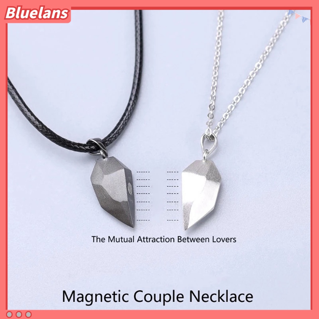 2pcs / Set Kalung Magnetik Bentuk Geometris Untuk Unisex