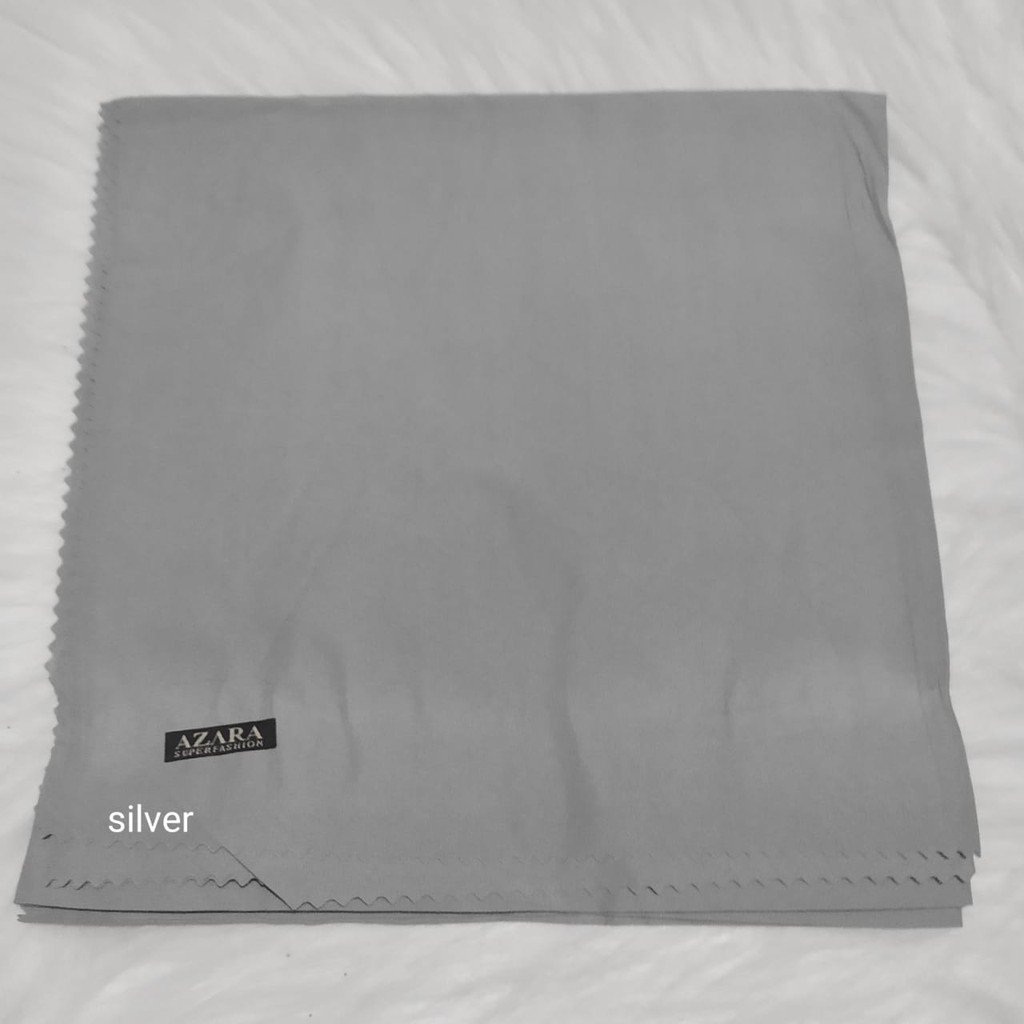 Hijab Azara Oskara / masahi syari 130x130cm LC Jilbab square / segiempat jumbo syar'i Lasercut/Voal-Silver