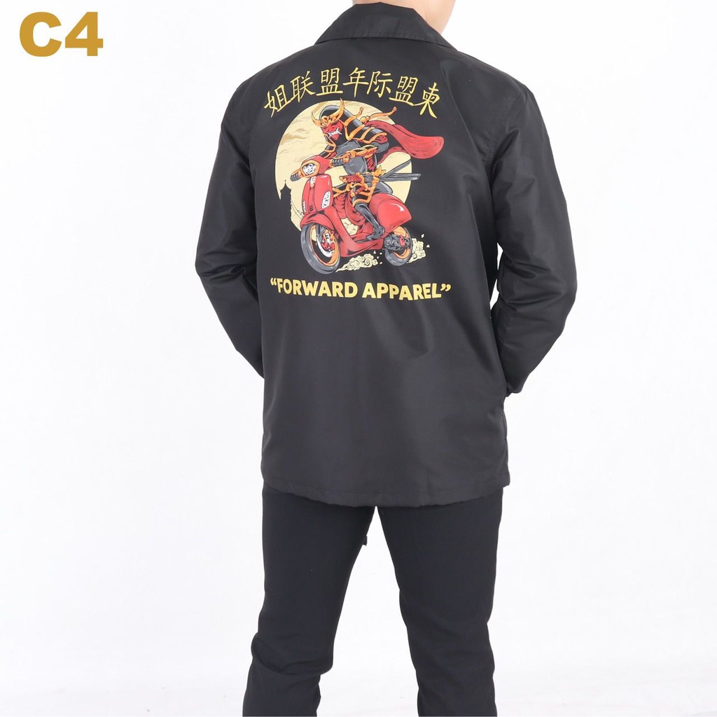 Jaket Coach Parasut Anime Samurai Original Forward