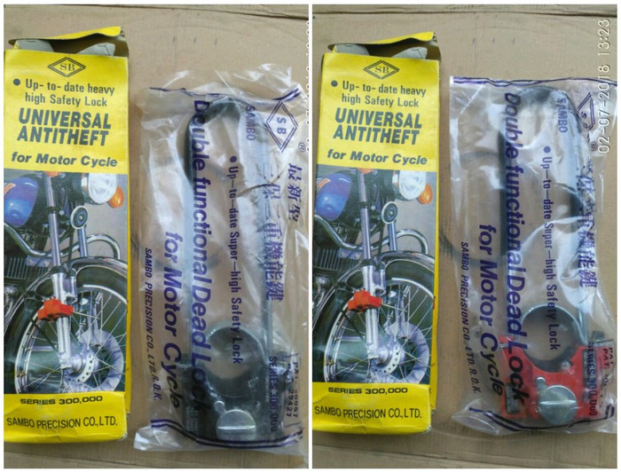 Kunci Garpu Pengaman Motor Roda Depan aksesoris motor