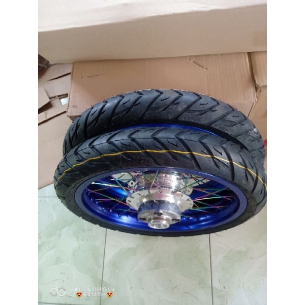 velg paketan Honda Verza/Megapro old tapak lebar 215/185x17 plus ban