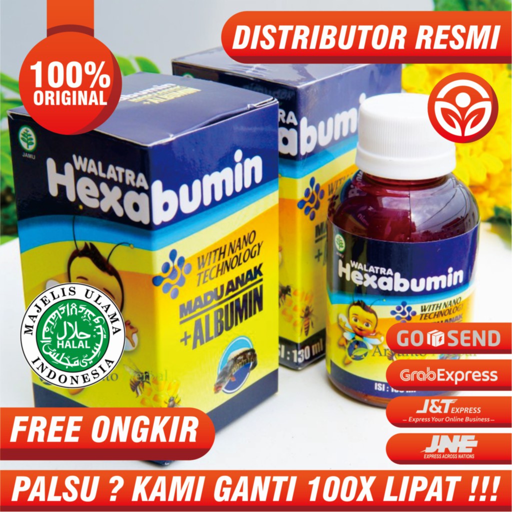 Obat Herbal Vitamin Suplemen Penambah Nafsu Makan Anak Usia 1 Tahun, 2 Tahun Madu Hexabumin