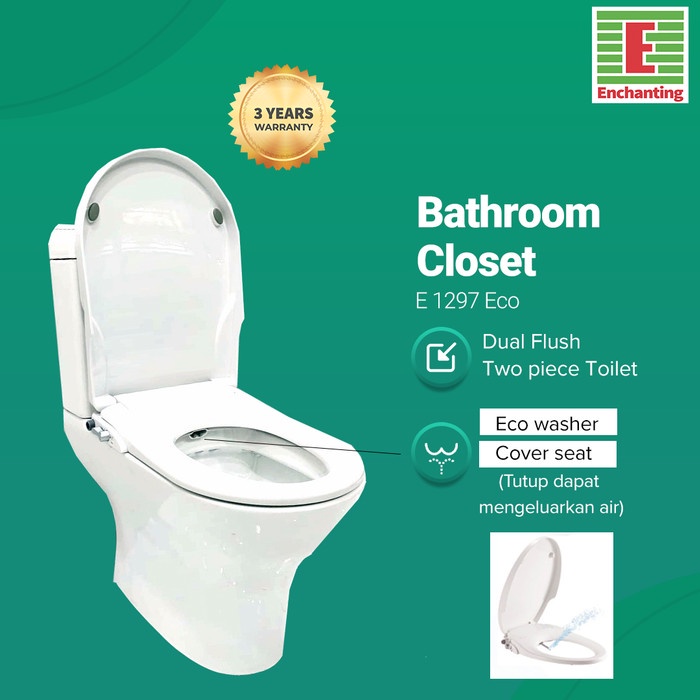 Toilet / Kloset Duduk Europe Enchanting E1297Eco