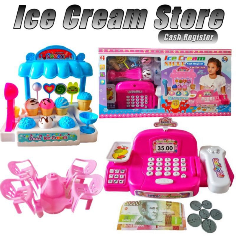 Mainan Kasir Ice cream LI 3 Icream store Cash Regsiter No.LI 3