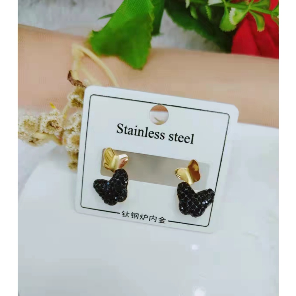 Antin Kupu-kupu Titanium Mata Hitam 8173
