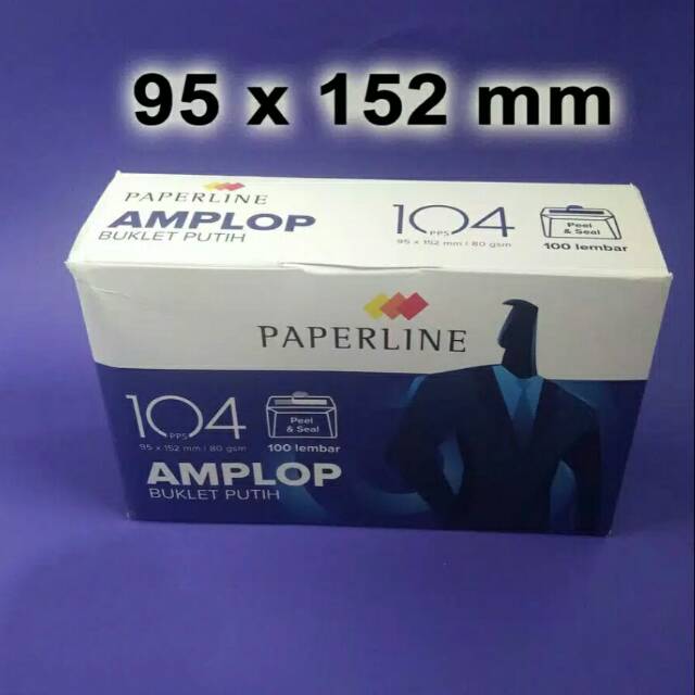 

Amplop putih polos Paperline 104 - 95 x 152 mm