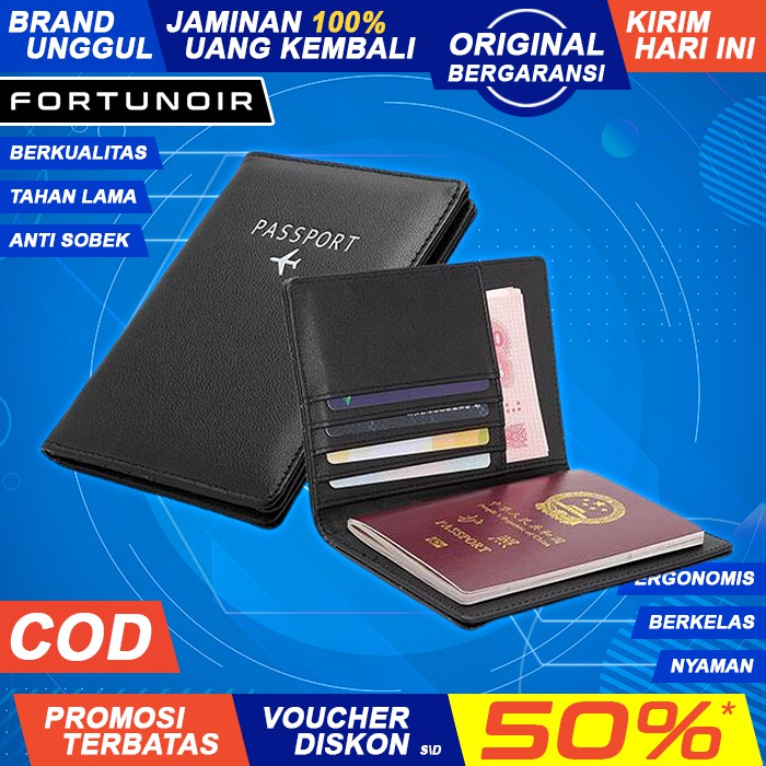 Dompet Paspor Sampul paspor Dompet RFID Travel Organizer Tas Paspor Passport Case Paspor Cover FN114