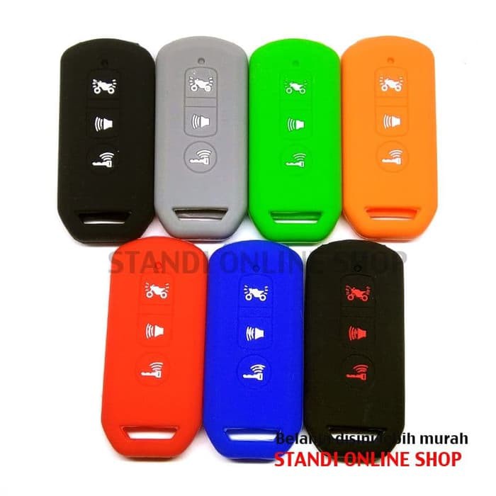 Kondom Remote Silikon Cover Honda All New PCX LED Lokal 2018 Abu-abu