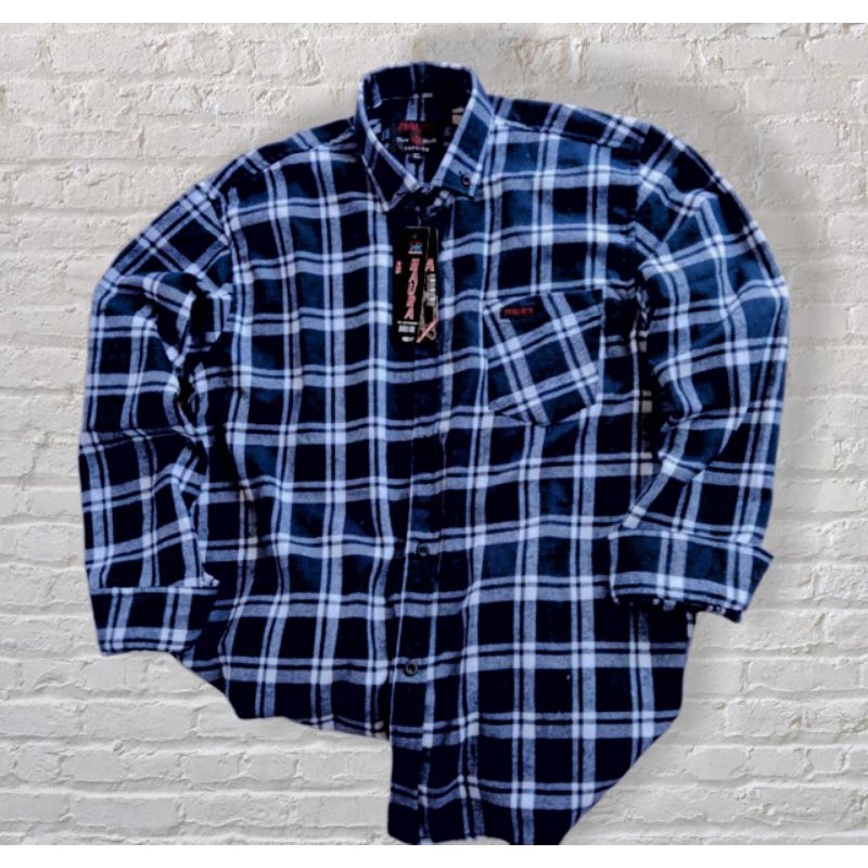 PREMIUM KEMEJA KOTAK KOTAK FLANNEL CASUAL LENGAN PANJANG UNISEX HEM PRIA WANITA KEMEJA WANITA FLANEL-F11