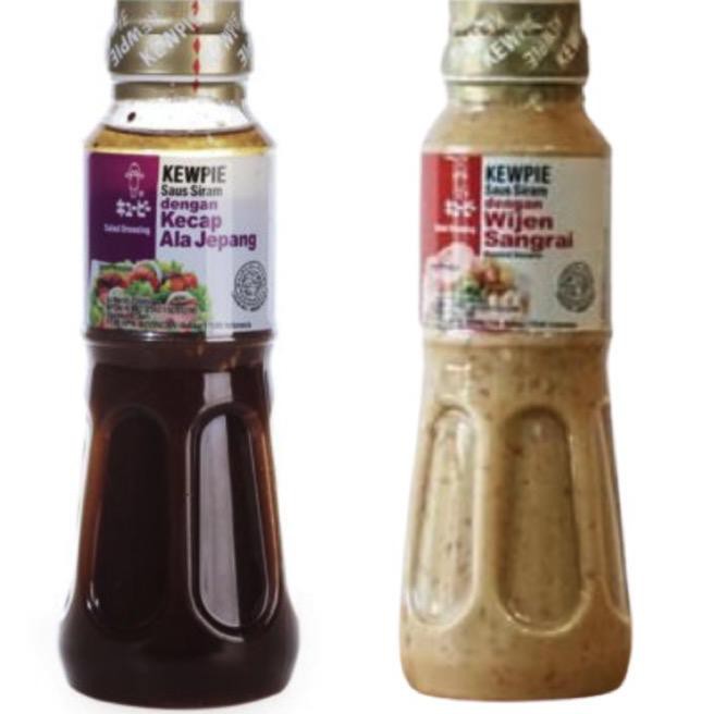 

[KODE PRODUK 93] Kewpie Saus Siram Kecap Ala Jepang 200ml + Kewpie Saus Siram Wijen Sangrai 200ml TE