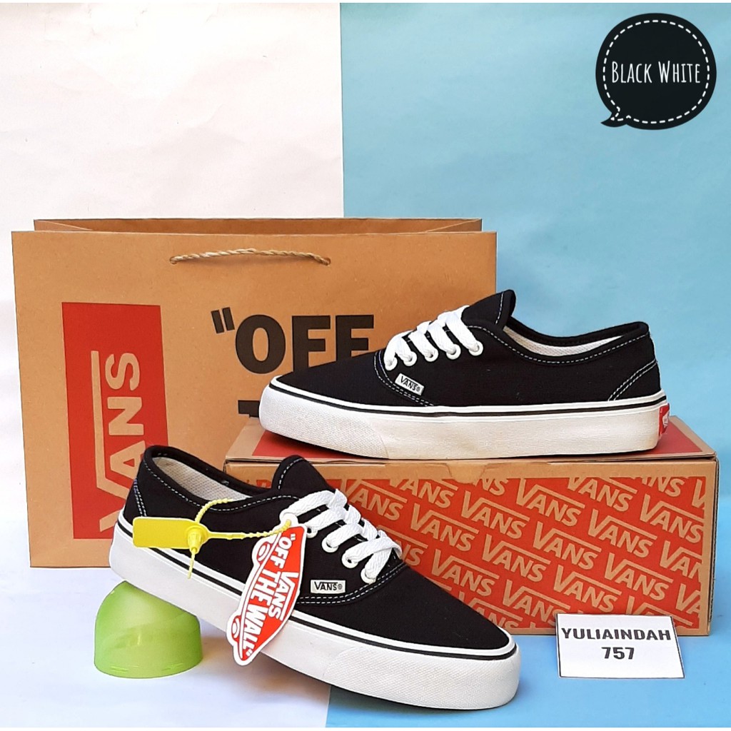 (BISA COD) Sepatu Vans Authentic Premium Import China - Sepatu Pria - Sepatu Wanita - Sepatu Sekolah - Sneakers Pria - Sneakers Authentic Lengkap Box