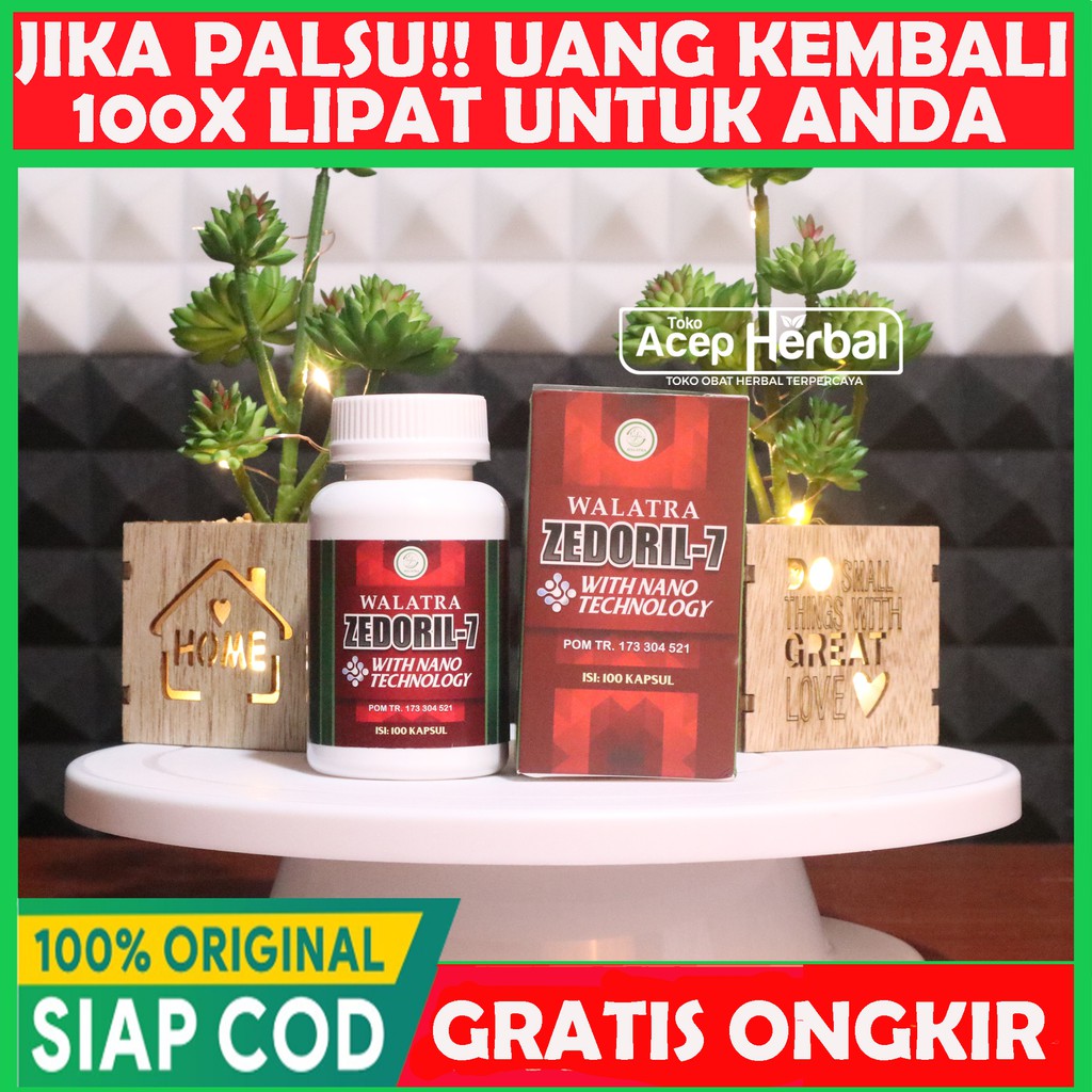 Walatra Zedoril 7 100 Original Obat  Herbal Khusus Untuk  