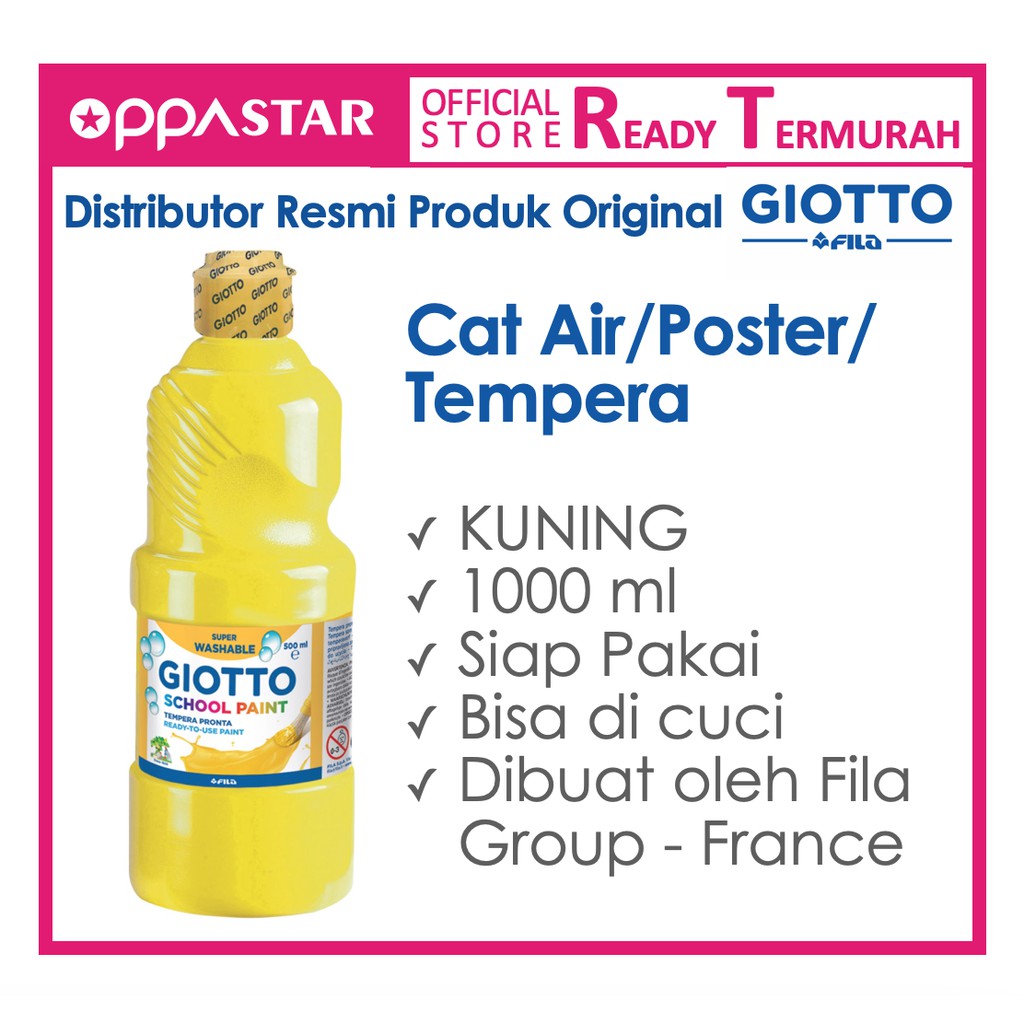 

Cat Air Cat Poster Cat Tempera Giotto School Paint 1000 ml Yellow Kuning 1 L