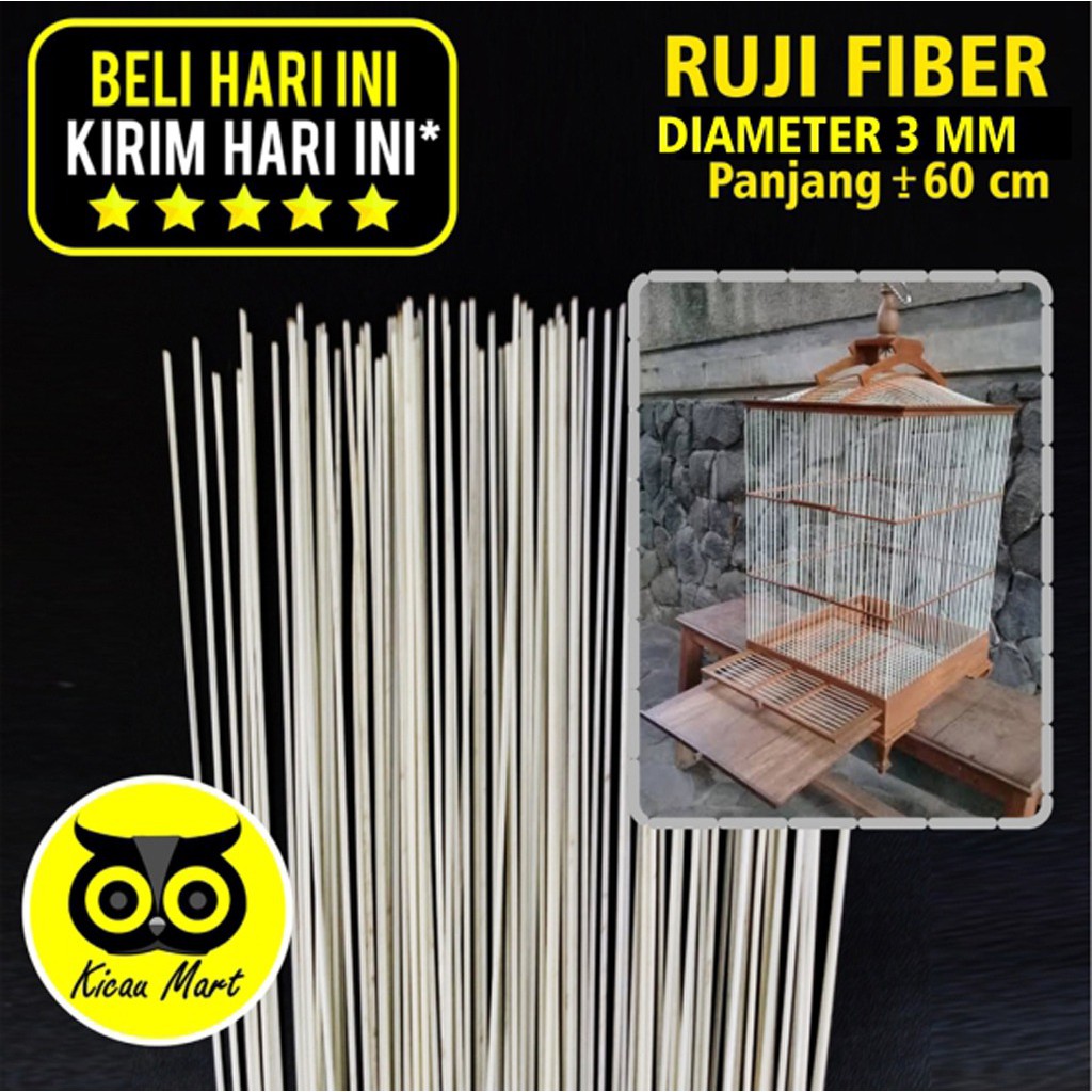 RUJI FIBER JERUJI FIBER PUTIH 3 MM 3MM MILI UNTUK JERUJI KANDANG MERPATI RUJI KANDANG BURUNG RJFP3M