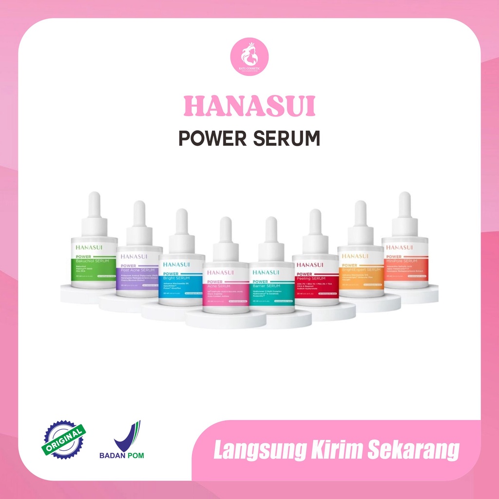 HANASUI Power Serum | Acne | Bakuchiol | Barrier | Peeling Serum | BPOM