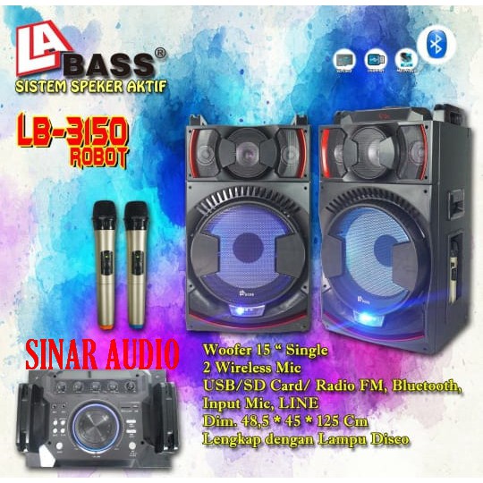 Speaker LA BAS LB-3150 WOOFER 15 Inch