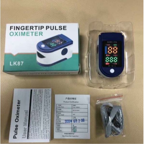 Fingertip Pulse Oximeter Monitor LED LK-88 - denyut ujung jari digital