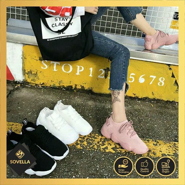 SEPATU CEWEK WANITA SOVELLA JOGGING RUNNING SPORT CASUAL