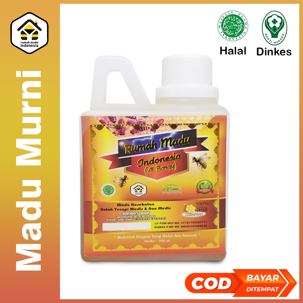 

Madu Murni Asli Original Tanpa Campuran Raw Honey 500gr