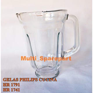 Gelas Blender Philips CUCINA KACA HR 1741 HR 1791 | Shopee Indonesia