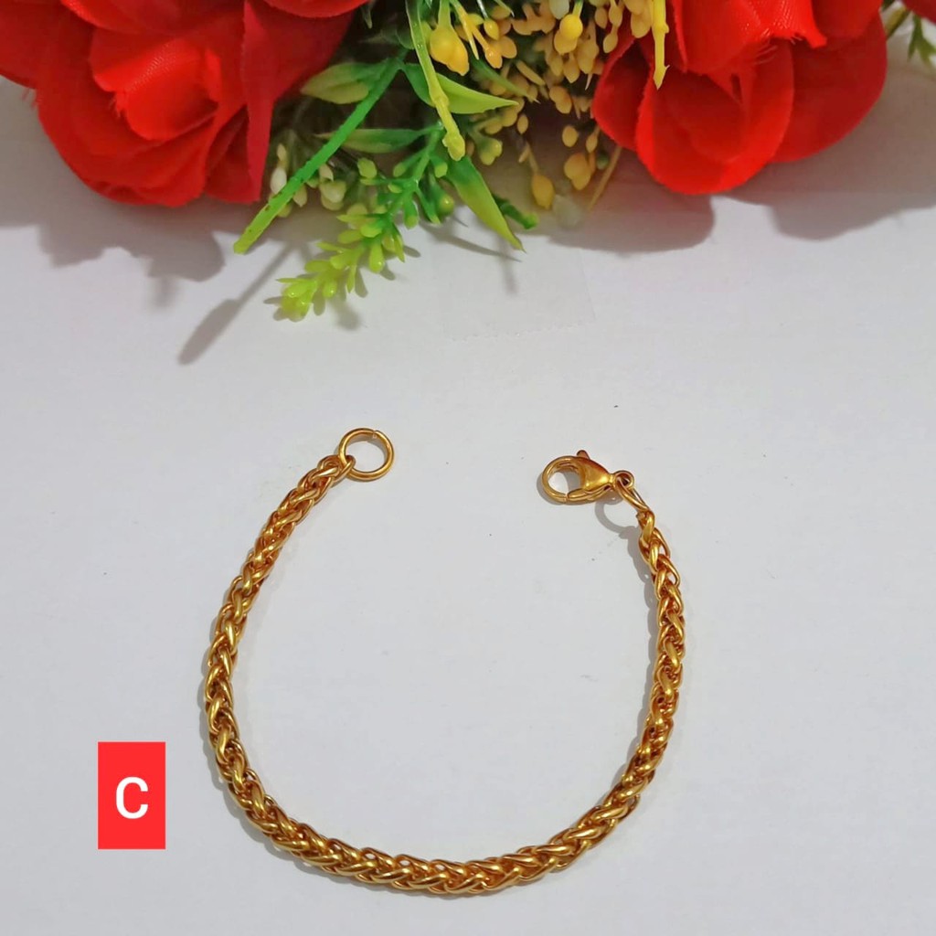 Gelang Dewasa Rantai Titanium ANTI KARAT (COD)