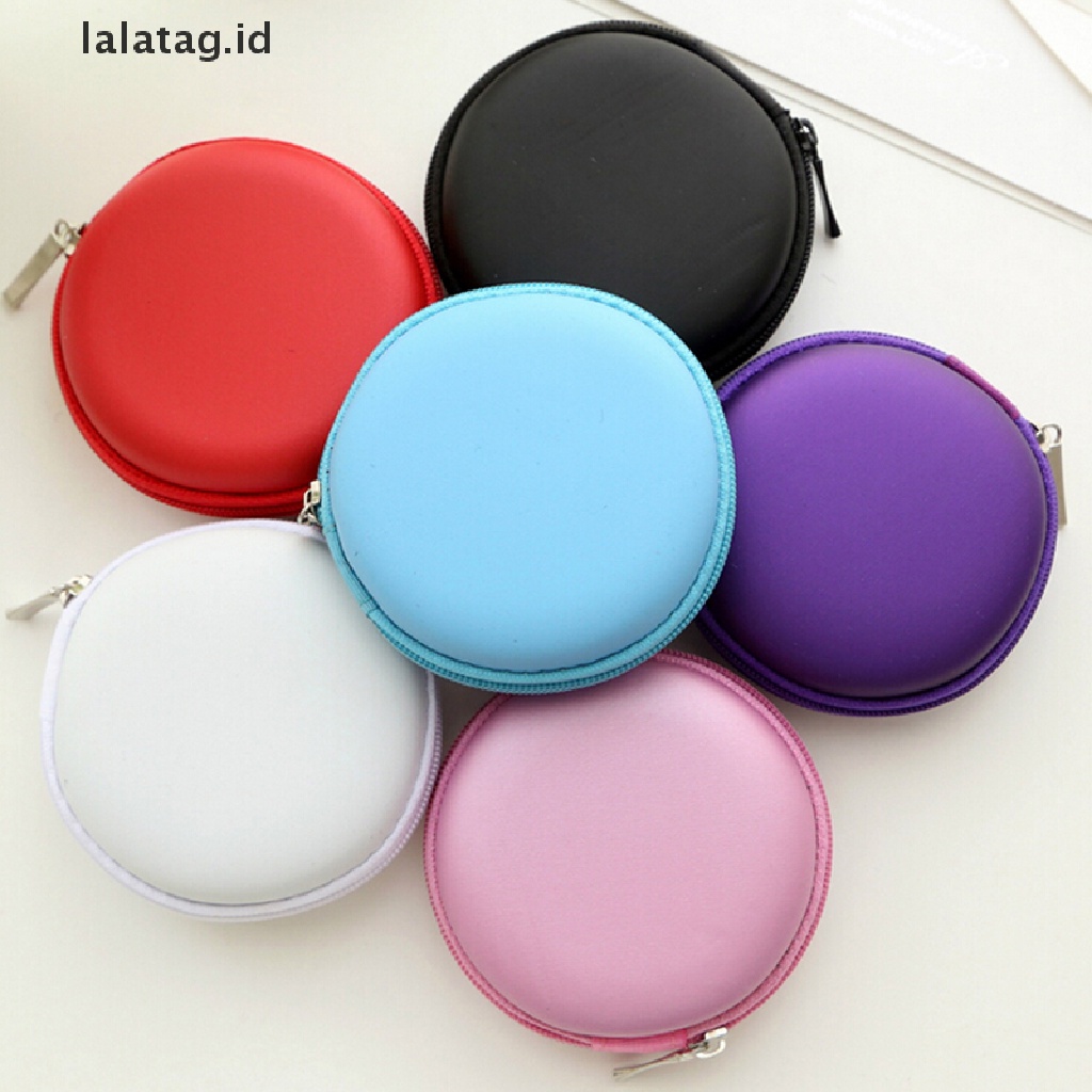 (Flyag) Tas Pouch Hard Case Penyimpanan Earphone / Headphone / Kartu SD / TF Portable