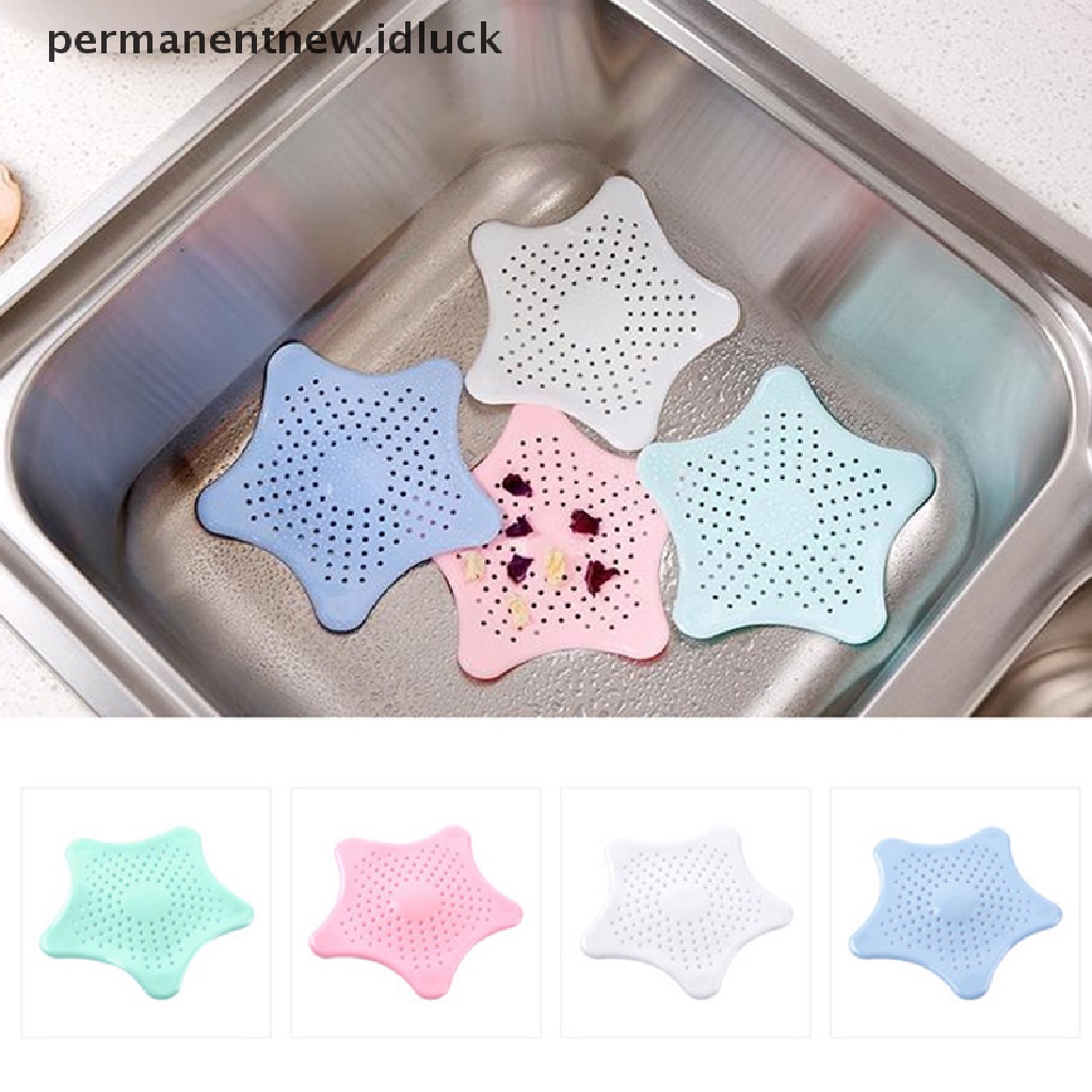 Filter Penangkap Rambut Bahan Silikon Bentuk Bintang Untuk Wastafel Dapur