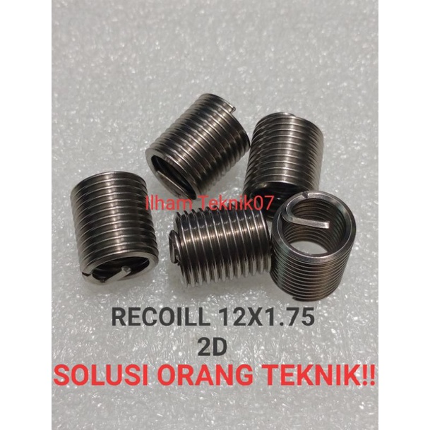 RECOILL helicoill VERBOS pengganti DRAT rusak kepala kunci 17 ISI RECOILL HELICOIL VERBOS isi recoil