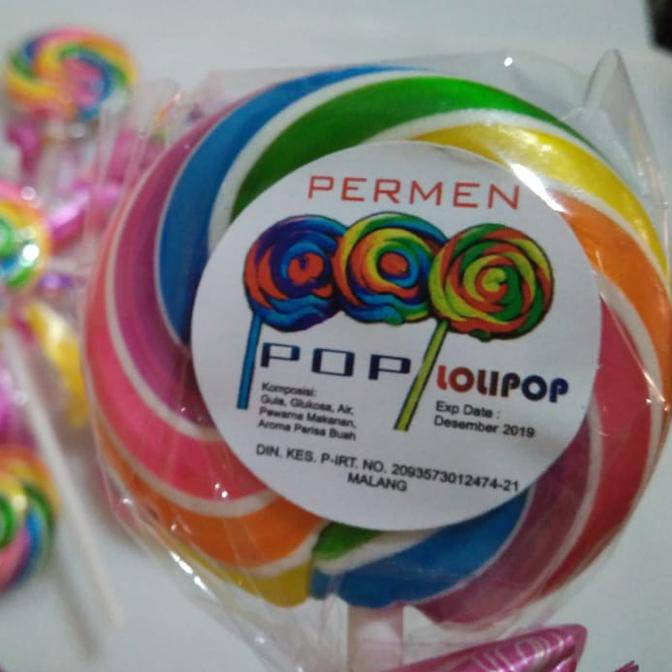 

Ayo Promo Permen Lolipop medium 7 cm / bulat pelangi 7cm - Strip Tebel Murah