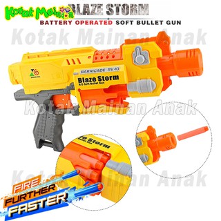  Mainan  Anak Pistol  Mirip  Nerf  Gun Blaze Strom 7004 Bulet 