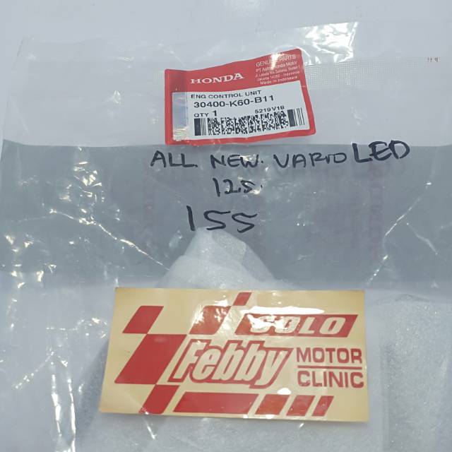 ECU-ECM-CDI HONDA VARIO 125 NEW LED ORIGINAL KODE 30400-K60-B11
