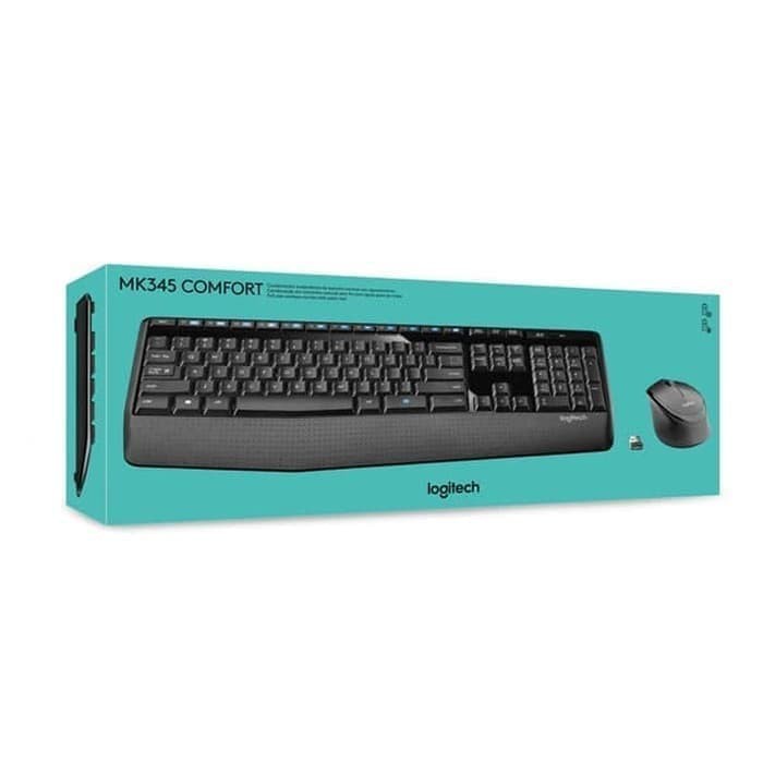 KEYBOARD &amp; MOUSE LOGITECH WIRELES MK345/Combo/MK 345 - Hitam