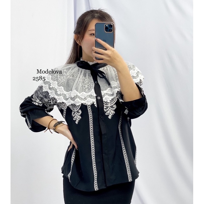 MDLV~2585 IIMORI LACE BLOUSE // ATASAN LENGAN PANJANG IMPORT // FASHION IMPORT