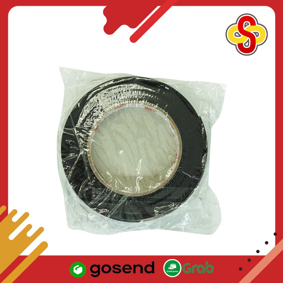 Lakban Double Tape Foam / Busa Semar 1 inch / 24 mm x 5 m Hijau