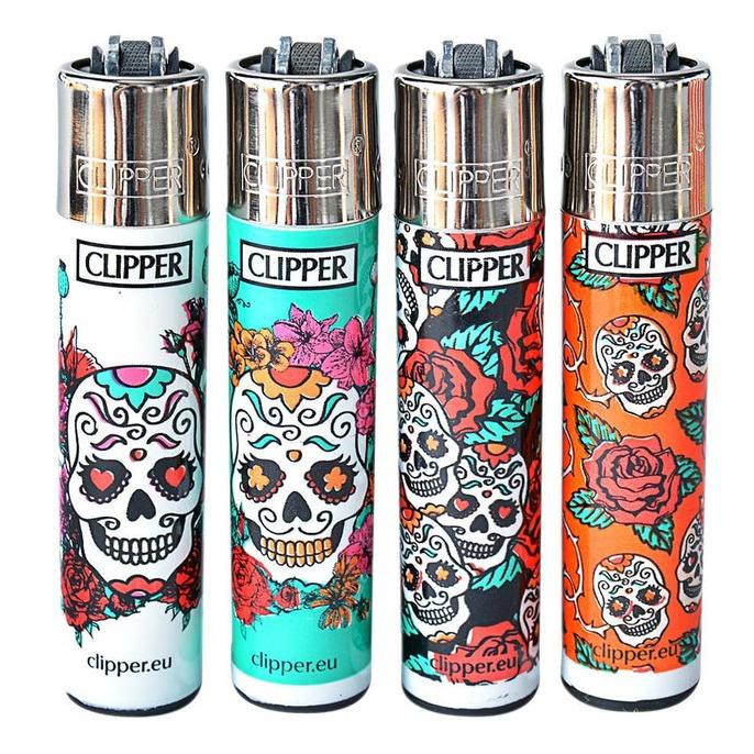 Jual Clipper Lighter Refillable Mexican Skulls 4 pcs Shopee Indonesia