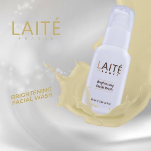 Skincare Whitening Brightening Facial Wash LAITE / BPOM MUI Perawatan kulit