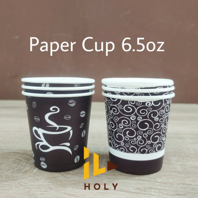Paper Cup 6.5oz Gelas Kertas Kopi Tahan Panas [50 pcs]