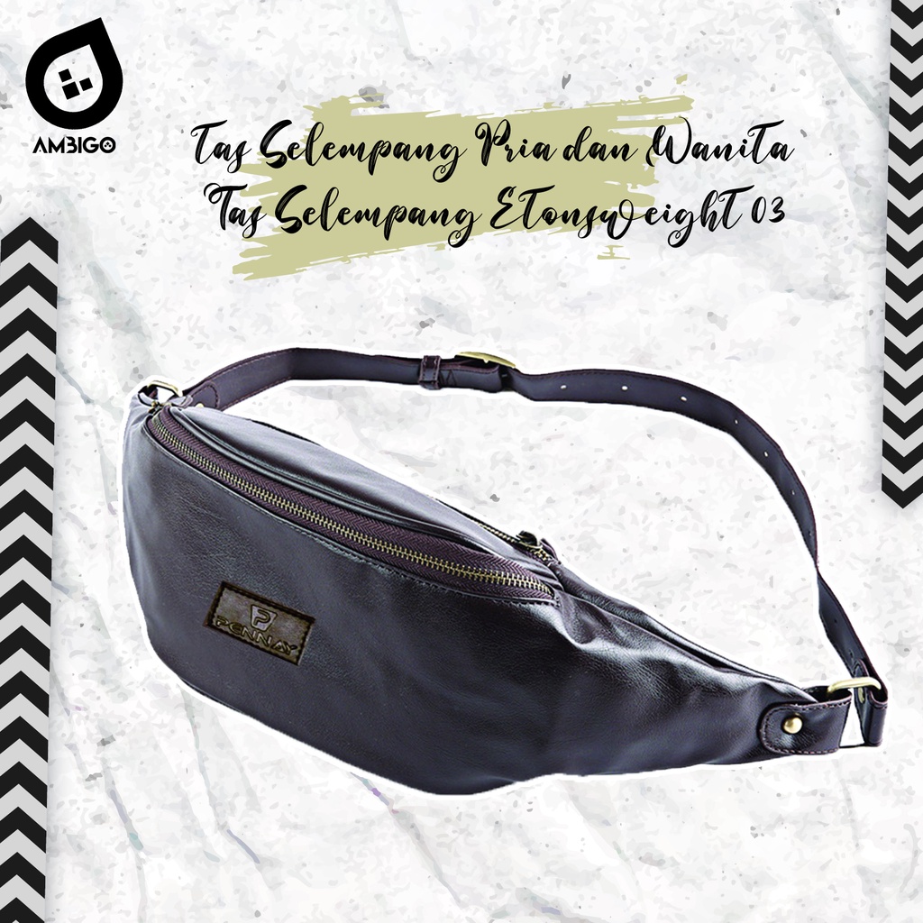 Ambigo Tas Slempang Etonsweight 03 / WAISTBAG Pria &amp; Wanita EYE ALT367 Tas Pinggang Import Tas Slempang Kasual Korea