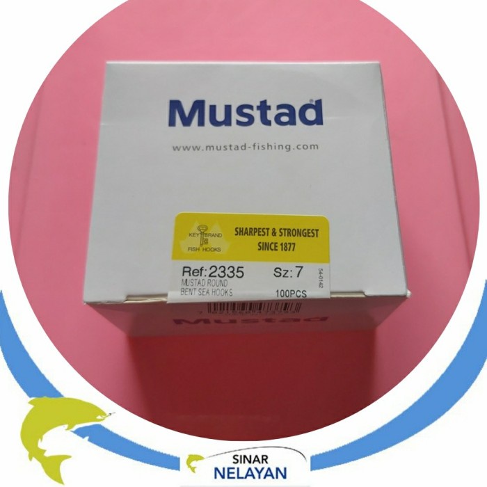 Kail mata pancing cap Mustad 2335 putih no 7